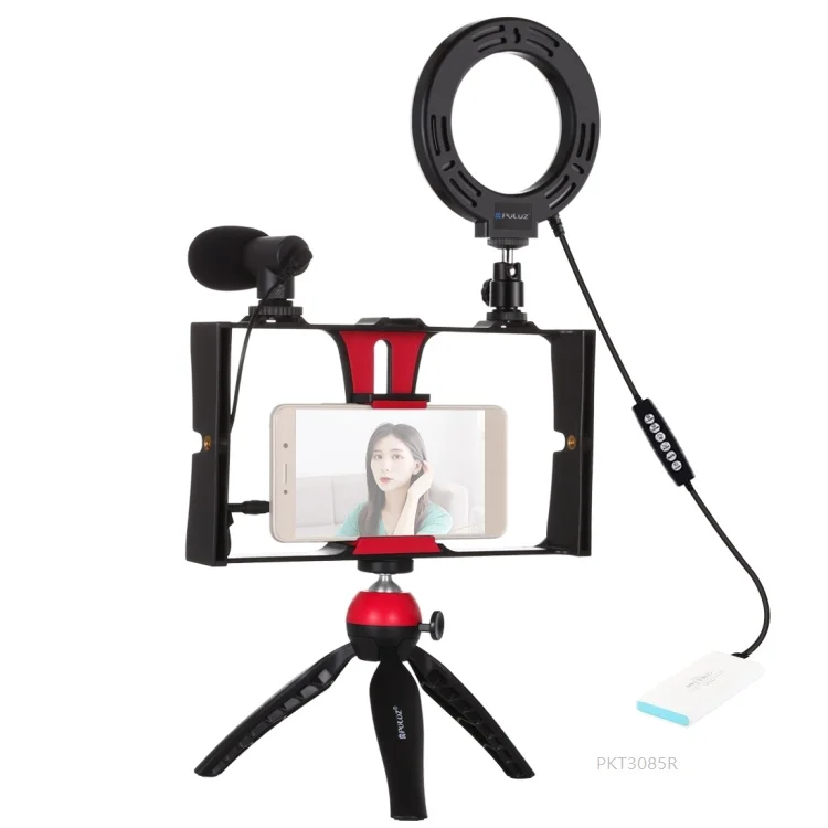 

4 In 1 Smartphone Camera Handle Vlog Phone Stabilizer Selfie Live Broadcast Device Motion Handheld Stick Tripod