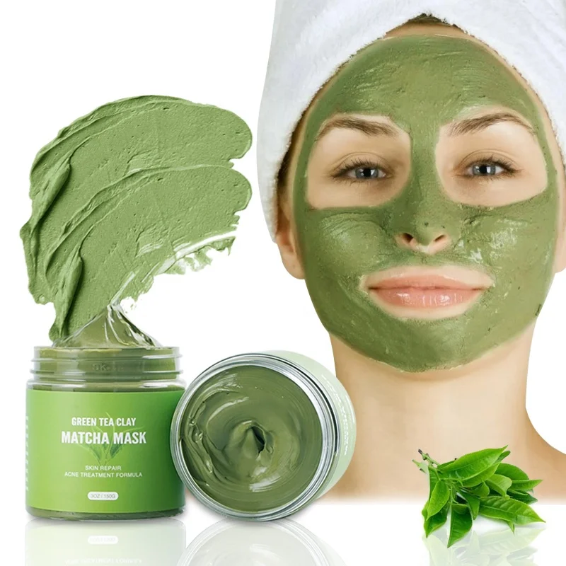 

Vegan Natural Matcha Facemask Skin Care Organic Acne Deep Cleansing Green Tea Clay Mask