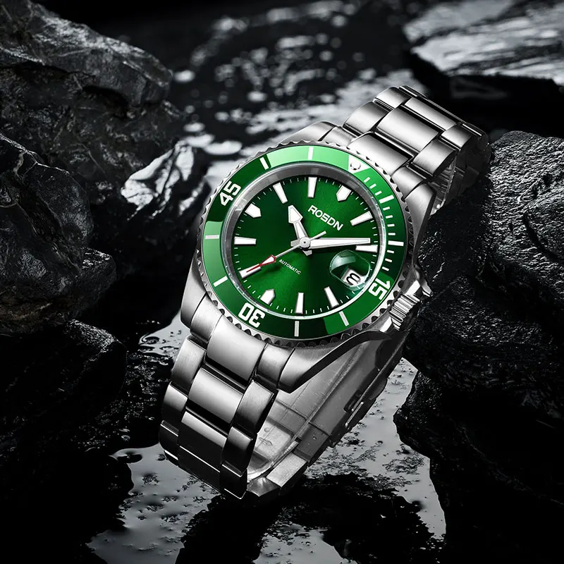 

New Arrival Fashion Stainless Steel Mechanical Watch Male Brand Waterproof Luminous Business Automatic Mechanical Watch
