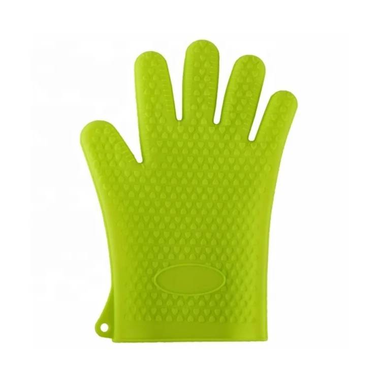 

Wholesale Colorful Kitchen Heat Resistant Silicone Oven Cooking Mittens, Customized colors