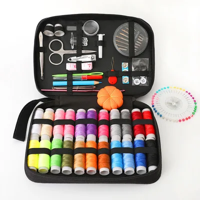 

free shipping 82Pcs Sewing KIT Beginners Home Portable Travel mini Sewing Kit set hot sale