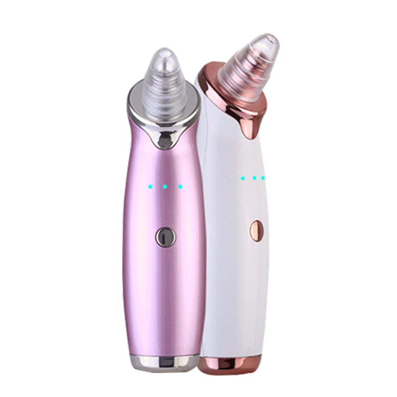 

Pore Cleaner Black Head Acne Treatment Suction Extractor Facial And Whitehead Electronic Blackhead Remover Vacuum, White. rose gold