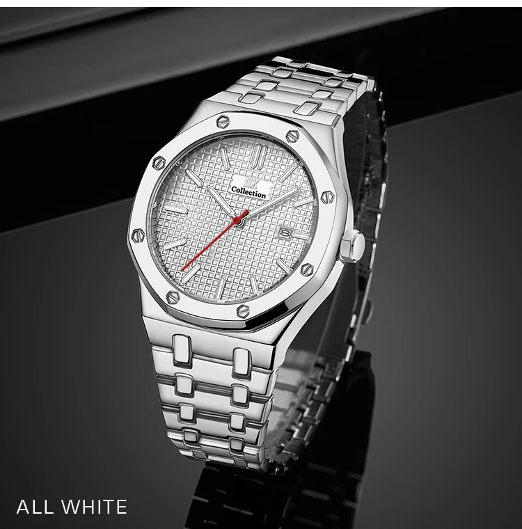 

Top Classical Brand Men Business Steel Band Waterproof Alloy Wrist Watch