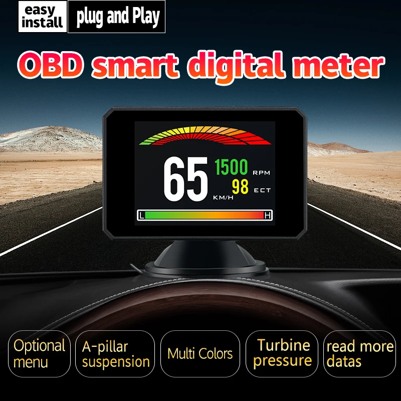 Smart Digital Obd Gauge Mini Car Water Temperature Gauge Magician Auto