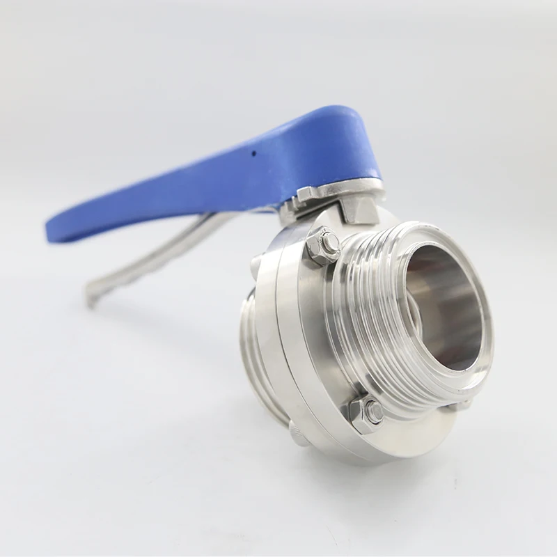
ISO DIN IDF SS304 316 Tri clamp Butterfly Valve 