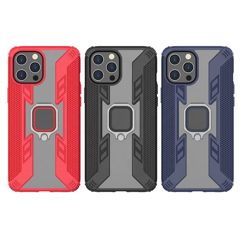 

Logo print kickstand Predator Ring shockproof TPU mobile phone case Cover for iphone X XR XS 11 12 mini 13 pro max for apple