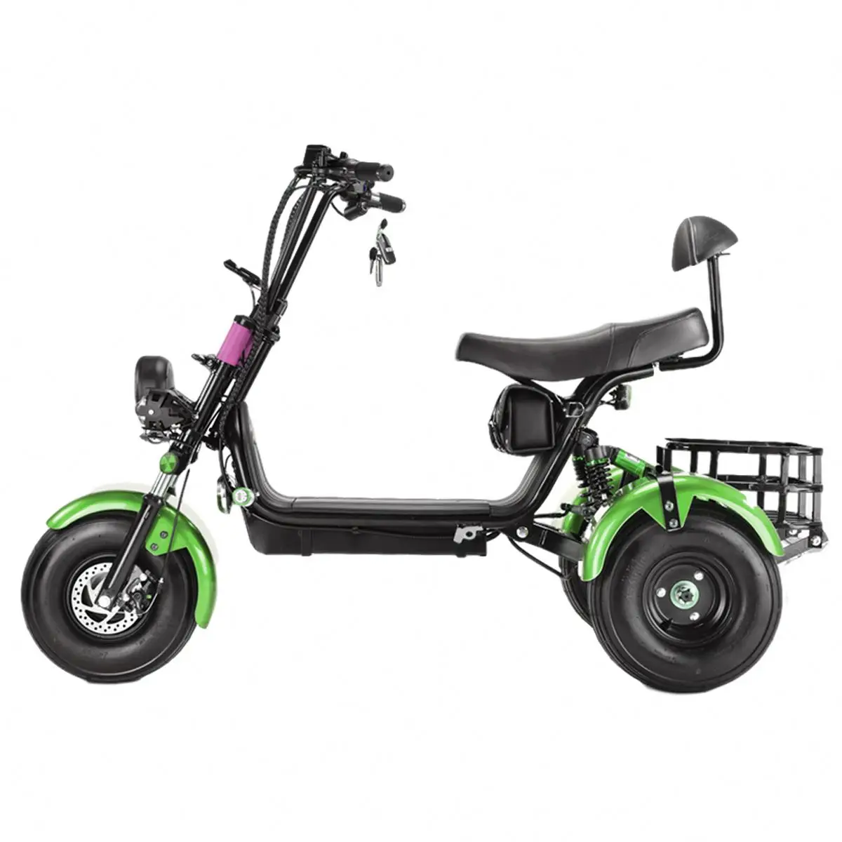 

Electric Tricycle Dumper Cargo Adult Tricycle Essence, Black