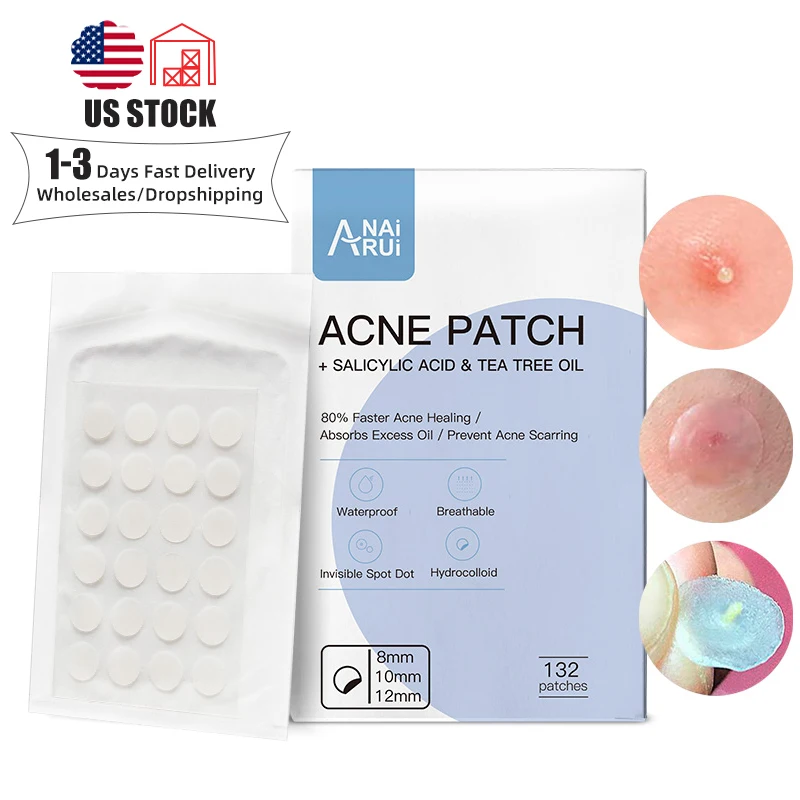 

In stock 132 Pcs Acne Pimple Master Patch Waterproof Pimple Patch Hydrocolloid Acne Patch