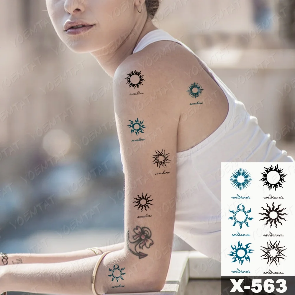 

Best Sale DIY Full Arm Simple Beauty Totem Temporary Tattoo Sticker, Cmyk