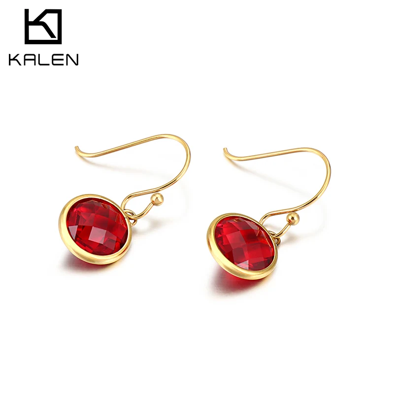 

New Design Hand Made Stainless Steel Gilded Artificial Crystal Earrings Simple And Artistic, Silver/gold