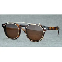 

Polarized UV400 Clip-on Glasses Sun Frame Polarized Acetate Clip on Sunglasses Gafas de sol gafas