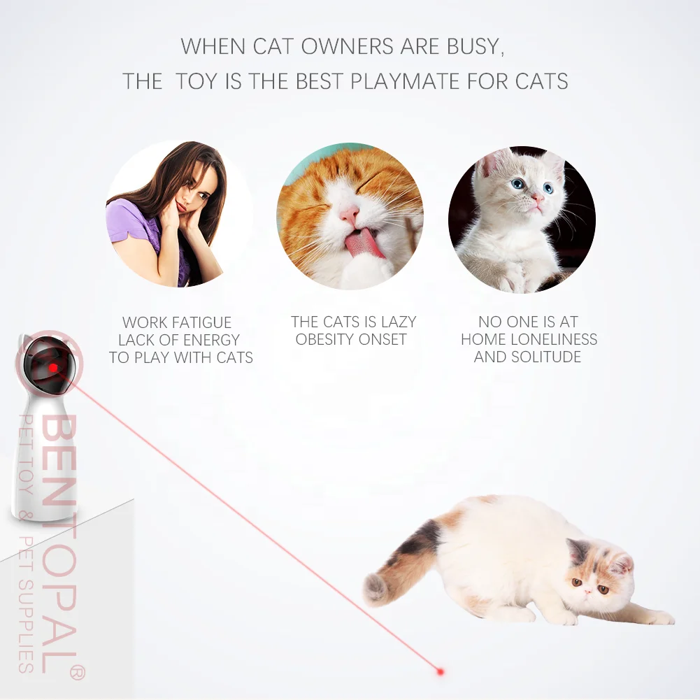 
Fashion Automatic Rotating Pet Cat Interactive Laser Toy Electric Cat Teaser Toy 