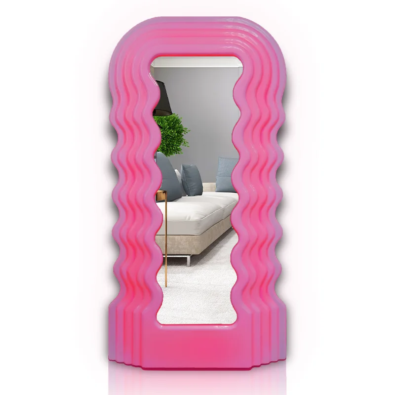 

Wave Mirror Full Length Floor Type LED light decorative Ultrafragola