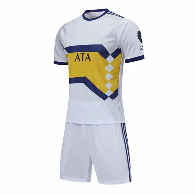 

2021 Best Sale Argentina Boca Juniors Club Short Sleeve Football Uniform Shirt White Blue Quick Dry Custom Cheap Soccer Jerseys, Custom color