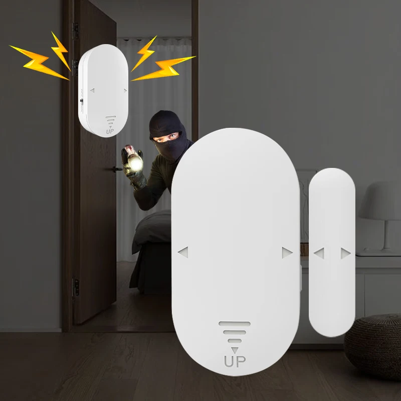 

Wholesale Original 130Db Mini Door Window Magnetic Anti Theft Sensor Wireless SOS Burglar Door Alarms Security System For Home