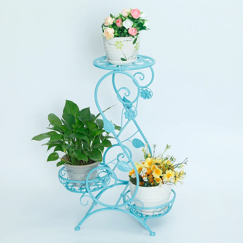 
China Style 3 Tire Plant Flower Pot Stand Shelves For Sale 