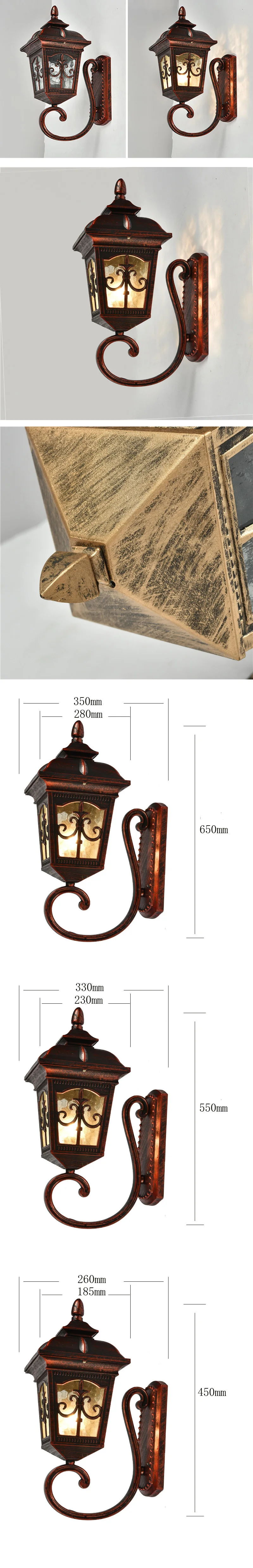 High Quality Aluminium Waterproof Sconce Led Wall Light For Outdoor Balcony Wall Lamps