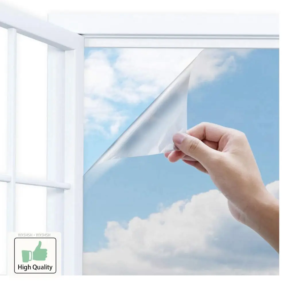 

Multi-width One Way Mirror Window Film Self-adhesive Reflective Privacy Glass Tint Heat Control Solar Film