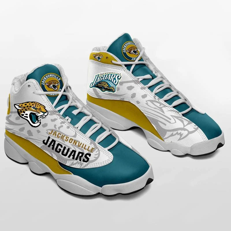 

Wholesale NFL Jaguars Custom Name Print Logo Design Sport Fashion Sport Sneakers Unisex Breathable Football Team Casual Shoes