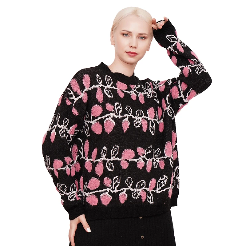 

Best selling crew sweater pullover cashmere lady clothing