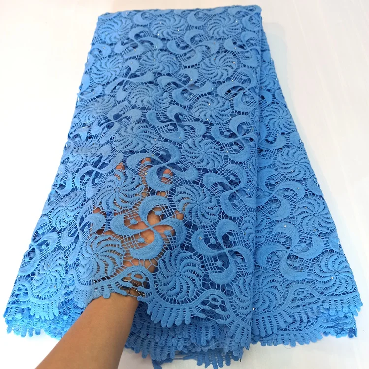

OK4005 2021 New Guipure lace fabric tulle lace fabric new style for wedding