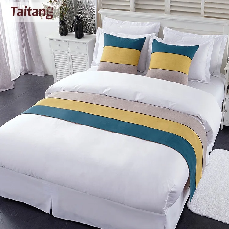 Taitang Luxury Hotel Bed Runner Design Bed Scarves And Runners In