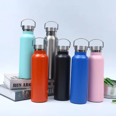 

Eco-Friendly double wall Insulated metal vacuum Flask Portable Insulated water Bottle, Customized color acceptable