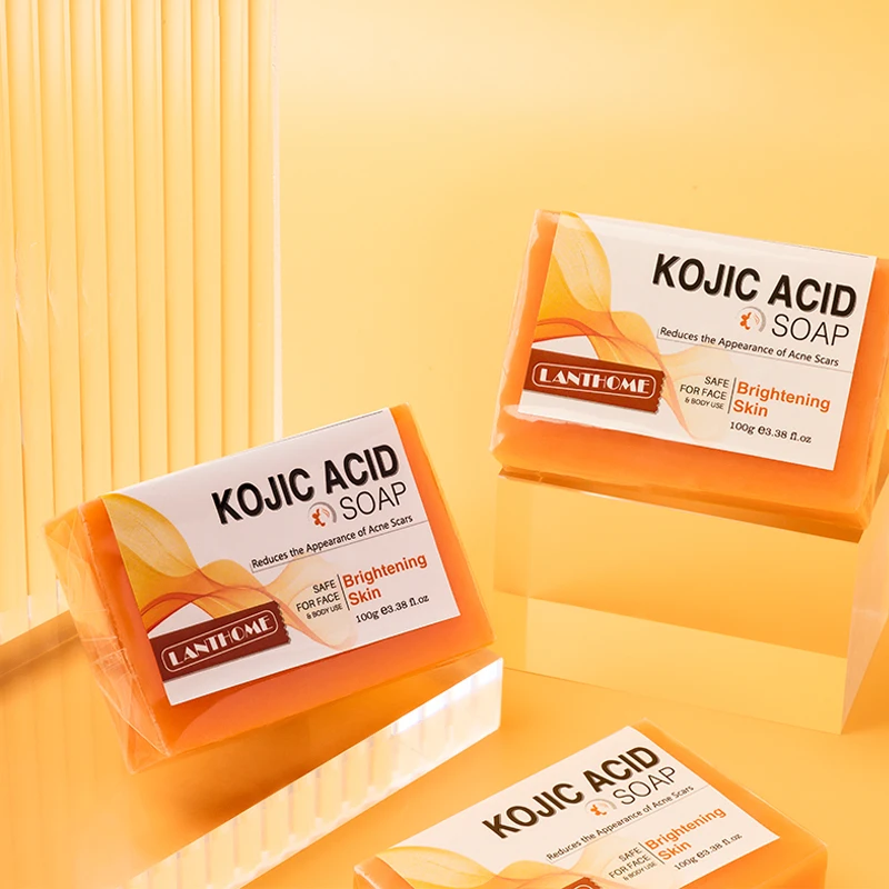 

Wholesale Private Label Handmade Bath Soap Organic Natural Lightening Pure body face skin whitening Kojic Acid Soap