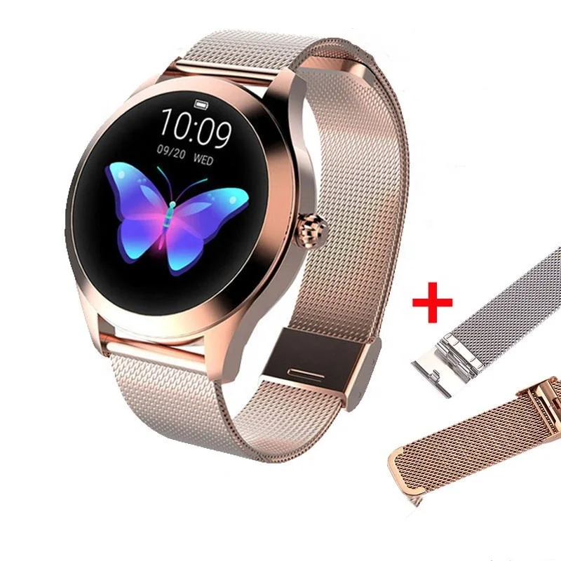 

KW10 Best Most Fashionable Cheapest Girls Slim Mobile Smart Wrist Jav Oem Leather Waterproof Android Watch Phone