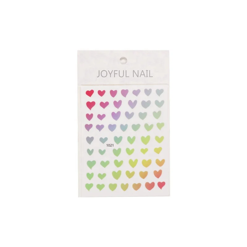 

New Nail Stickers Color Love Stickers Jewelry Nail Decoration Small Pattern