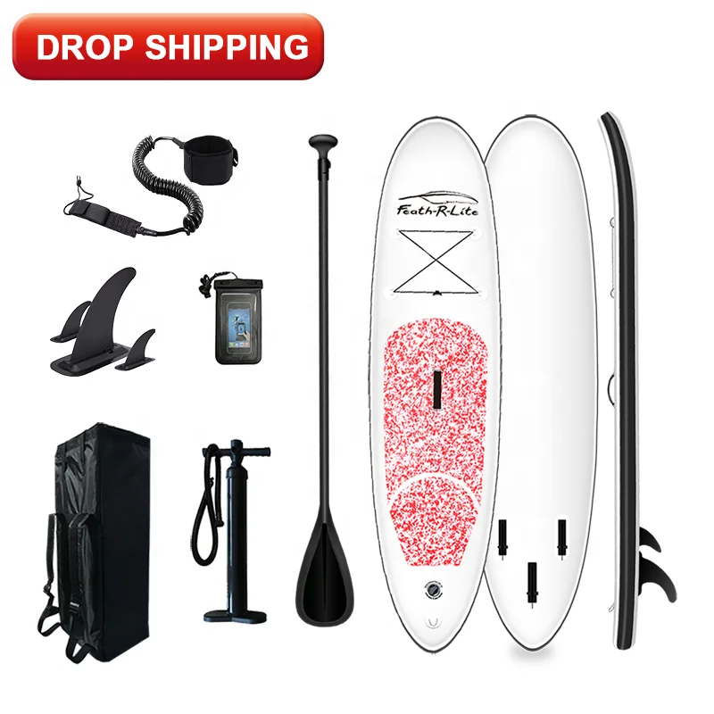 

FUNWATER drop shipping sup paddle board mega sup inflatables accessories non inflatable paddle board, Black,bleu,green,red