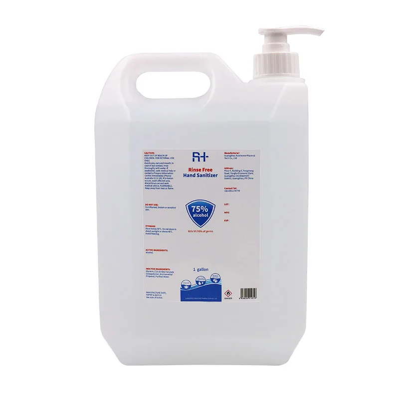 

instant hand sanitizer 3785ml disinfectant liquid spray  with 75% Alcohol Ethanol supplied by Rainhome factory