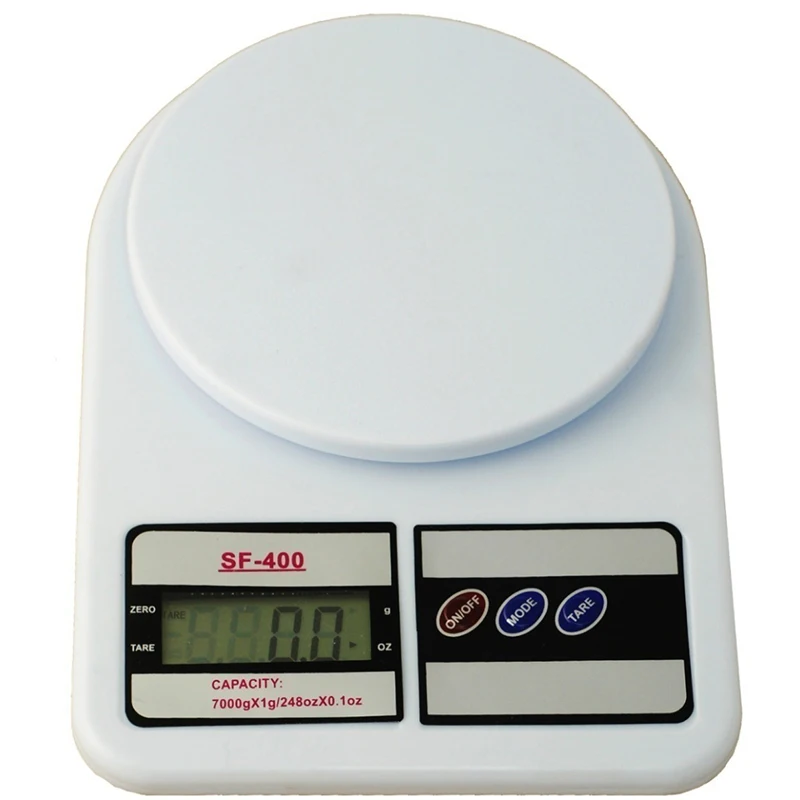 

J&R Factory Direct Sell 1kg 2kg 3kg 5kg 7kg 10kg Digital Electronic SF-400 SF400 Kitchen Scale, White