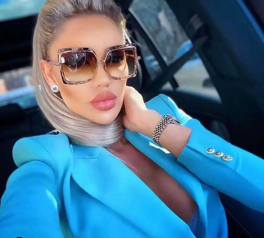 

High End Women 2021 Sunglasses New Shade Men Sun Glasses Uv400 Metal Sunglasses