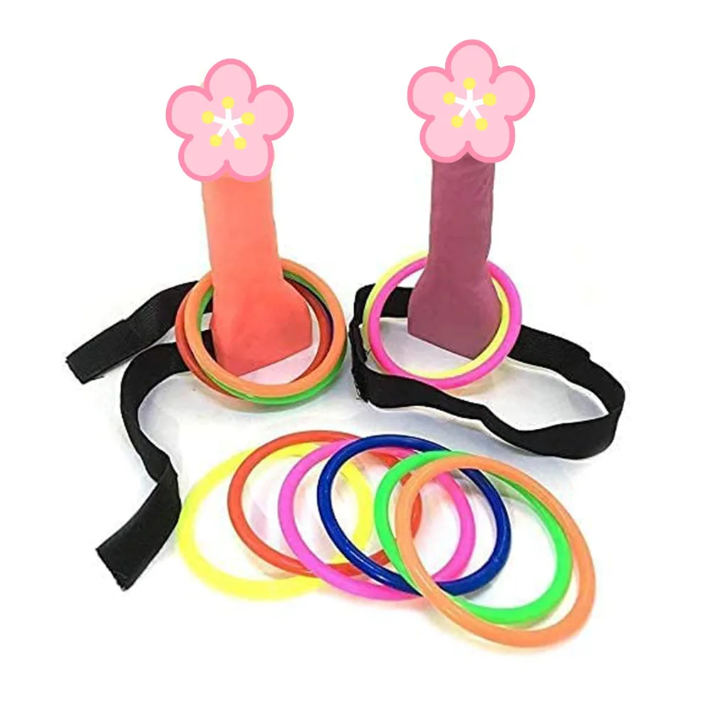 

2pcs/pack Bachelorette Hen Party Favor Hoopla Game Girls Night Games Props Ring Toss Game