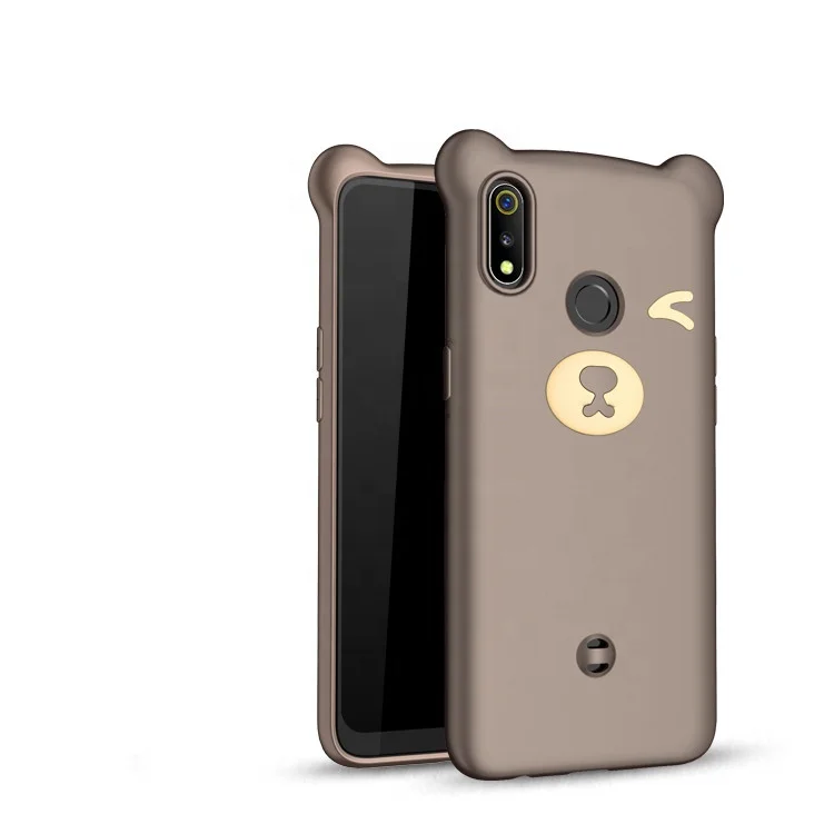 

guangzhou Saiboro soft shockproof cover cute TPU material smart phone case for oppo realme 3