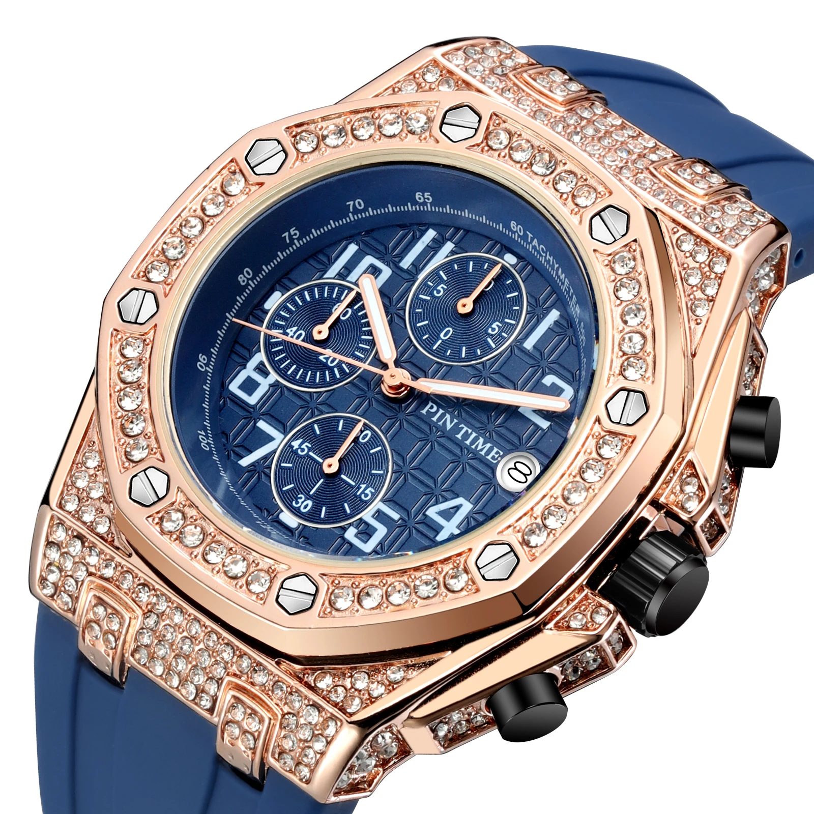 

Top Brand Men Luxury Rubber AP Sport Waterproof Watches Business Japan movement Wrist Watch Reloj de hombre