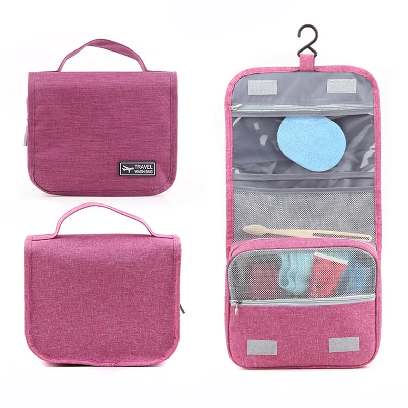 

Custom logo Portable Toiletry Bag Foldable Waterproof Makeup Organizer Travel Cheap women Cosmetic Bag
