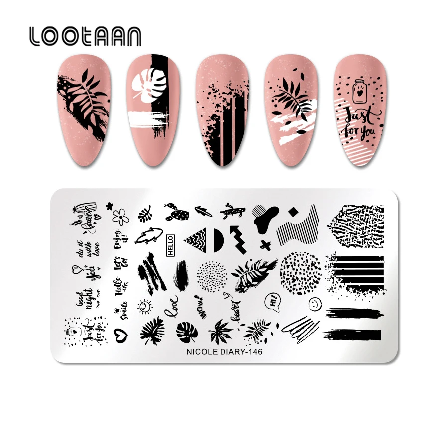 

2021 Private Label Manufacturer Design Brand Truss Nail Plate Art Template Stamping Flowers Nail Art Plates For Nail