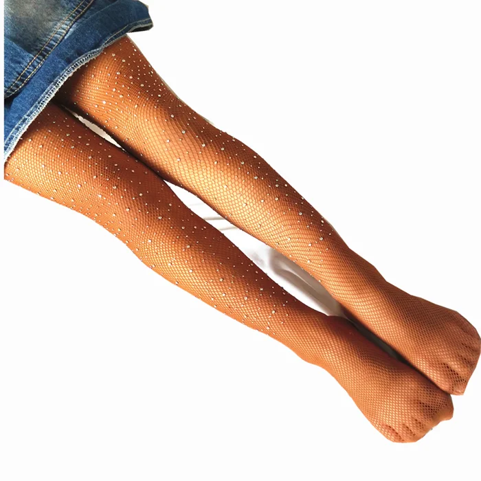 2019 New Girls Tights Toddler Kids Baby Rhinestone Fishnet Pantyhose Girl Children Mesh Stockings Hollow Out Fish Net Tights