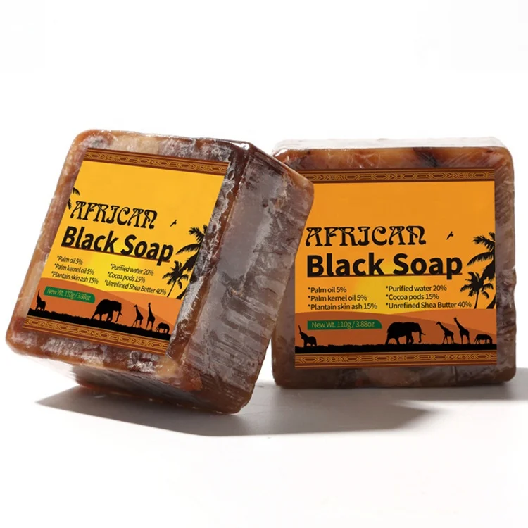 

Private Label Black Soap Dry Best Whitening Black Shea Butter Soap