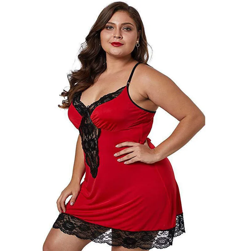 

lenceria para mujer Hot plus size S-8XL sexy lingerie underwear fat women free lingerie lace cheapest lingerie red, 4 colors