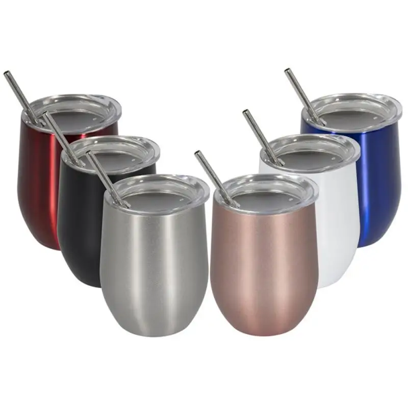 

Keeping Cold Hot Double Wall Vacuum Stainless Steel Travel Tumbler Wine Coffee Cocktails Wine Tumbler Glasses Stemless