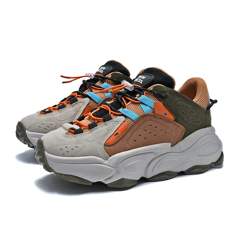 

Woman's Trend Shoe Color Block Man Outdoor Walking Style Sport Shoes Casual Shoes Boys Sneakers, White/green/black