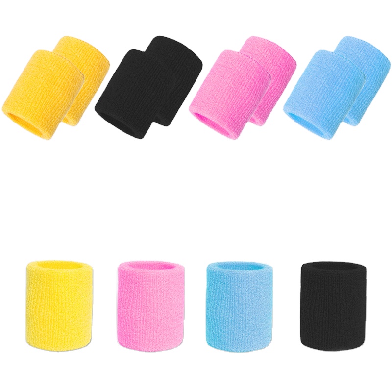 

Custom Logo Sport spandex Sweat Wrist Band Towel Wristbands