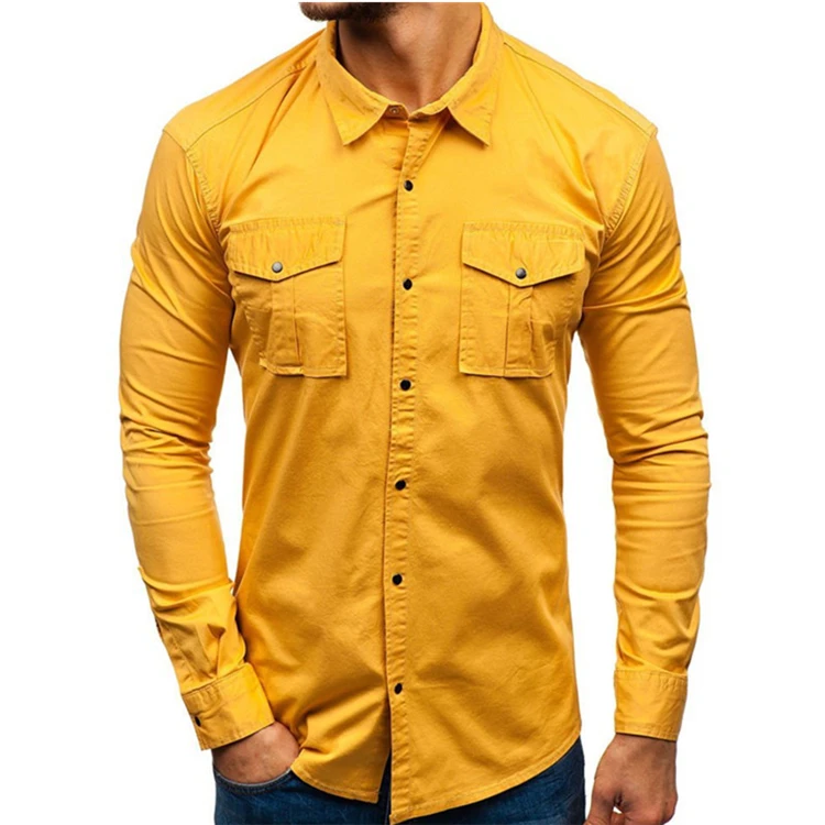 

2021 Hot sale men button up shirt autumn cool dress shirt cheap long sleeve casual t shirt men cotton