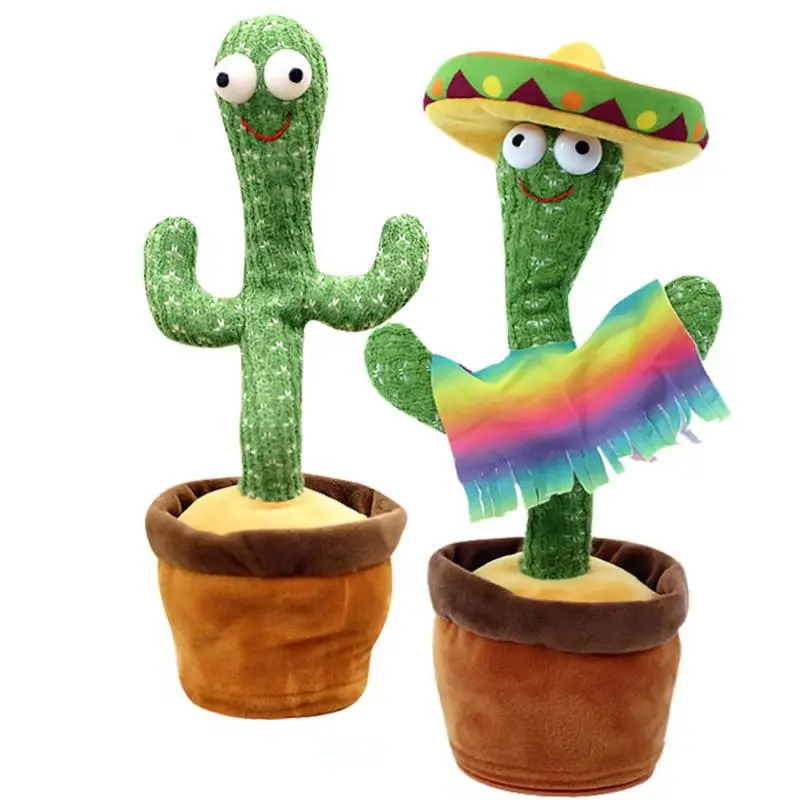 

Promotional Talking Cactus Doll Electronic Shake Recording Singing Emoin Cactus Toy Dancing Plush