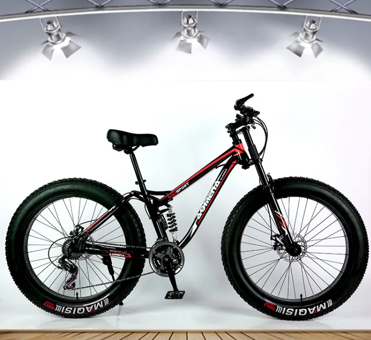 

double shoulder fork fat tire bicycle mountain bike 26, 4 colors for option
