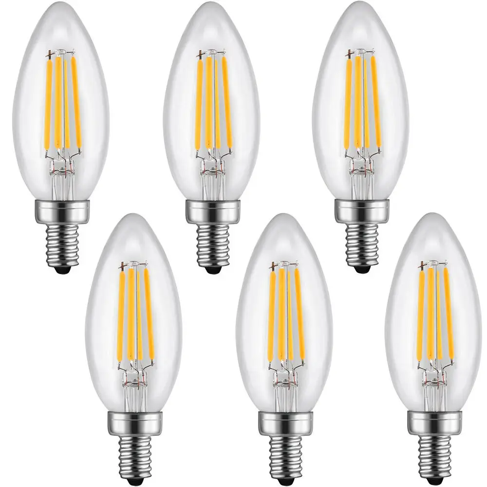Filament Led Bulb Lights E12 Base B11 Edison Bulb