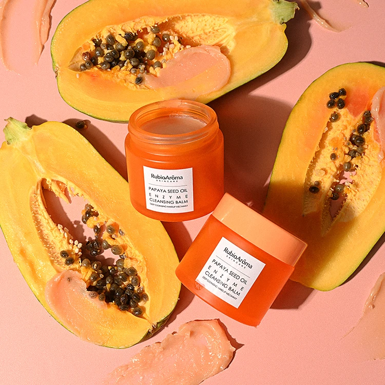 

Private Label OEM Skincare Vegan Natural Organic Facial Cleanser Papaya Makeup Remover Cleansing Balm